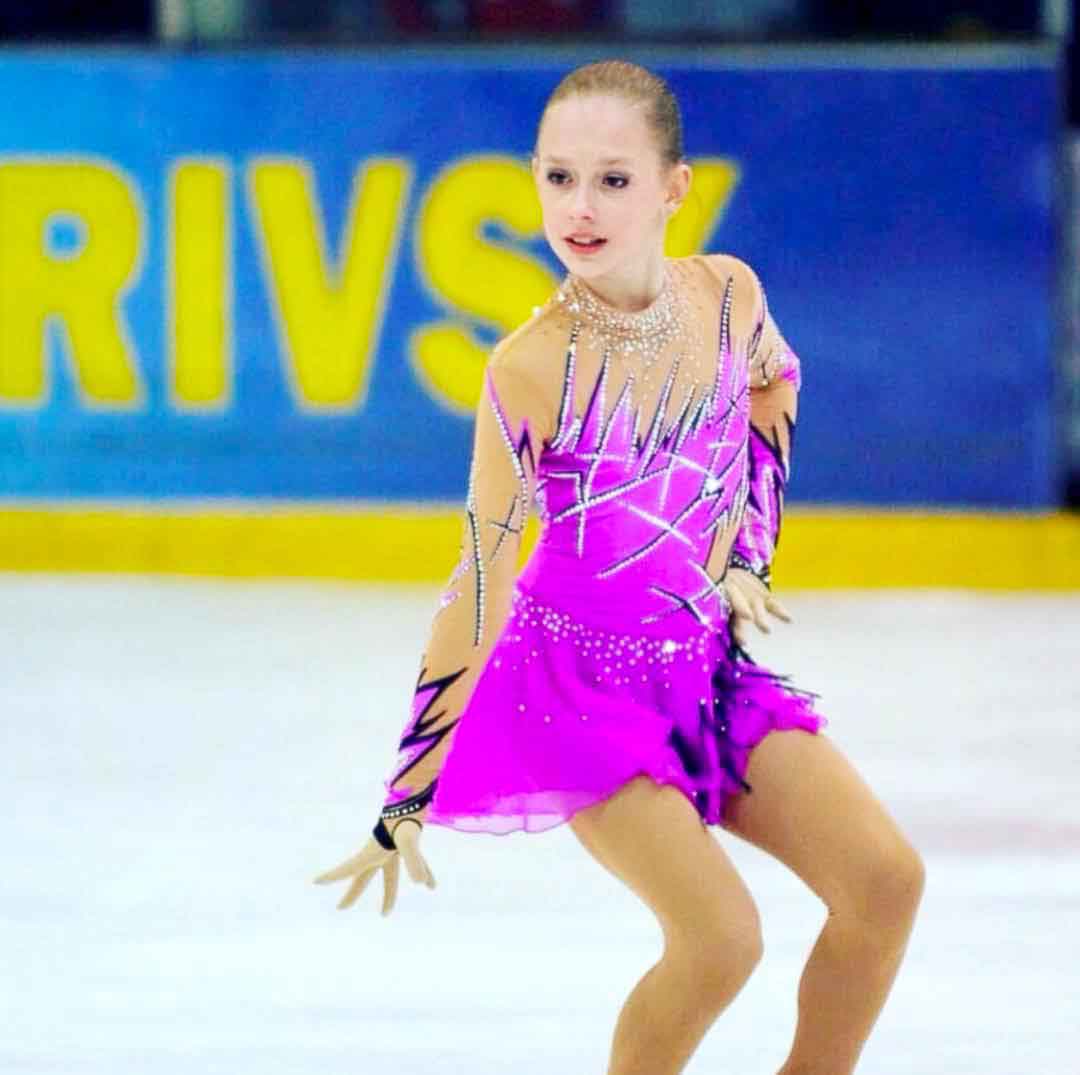 figure skating dress by NY fashion designer Alexander Stogov