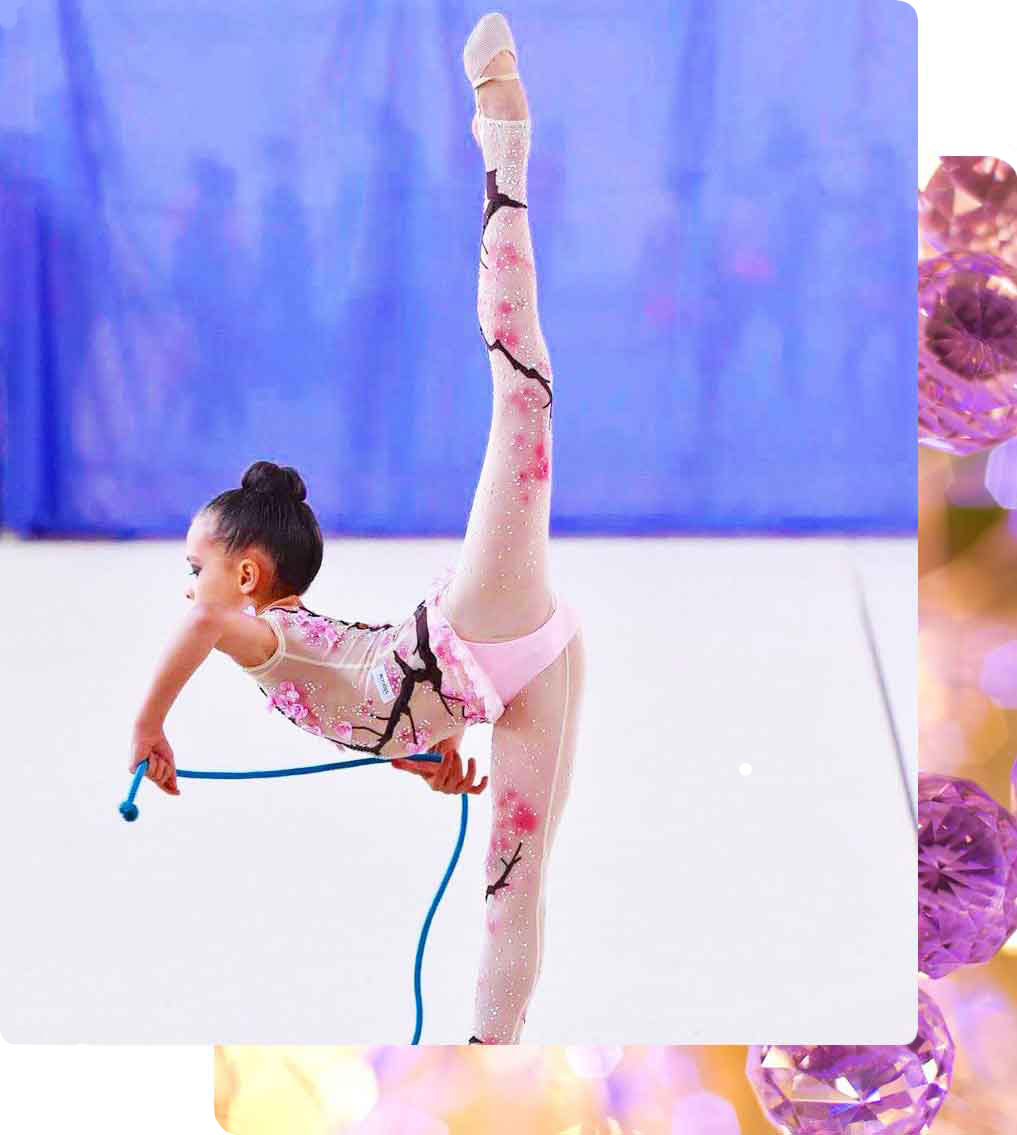Rhythmic Gymnastics leotard by NY fashion designer Alexander Stogov